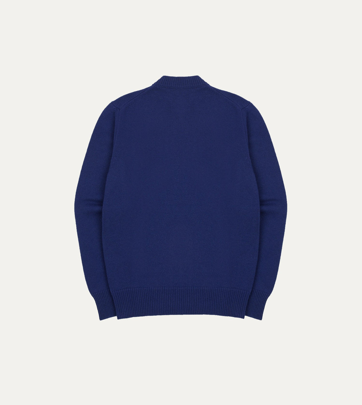Drake's Blue Wool-Cashmere Crew Neck Jumper