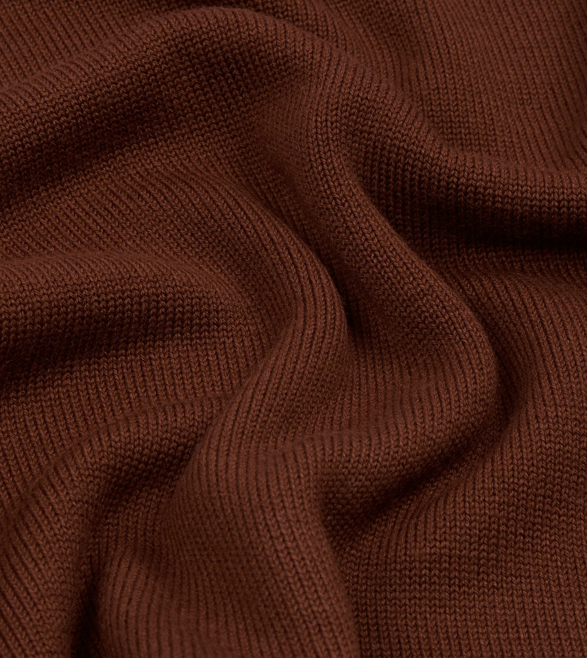 Drake's Burgundy Wool Mock Neck Jumper