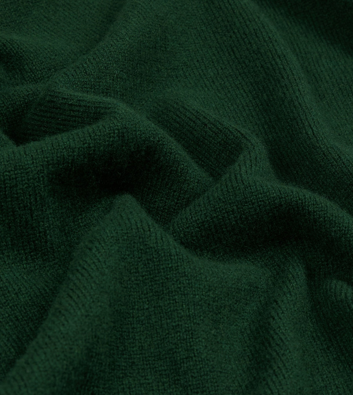 Drake's Dark Green Lambswool Sleeveless Cardigan