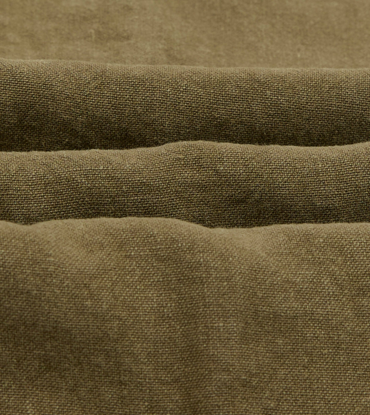 Drake's Brown Linen Drawstring Trousers