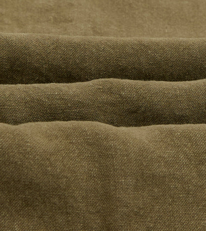 Drake's Brown Linen Drawstring Trousers