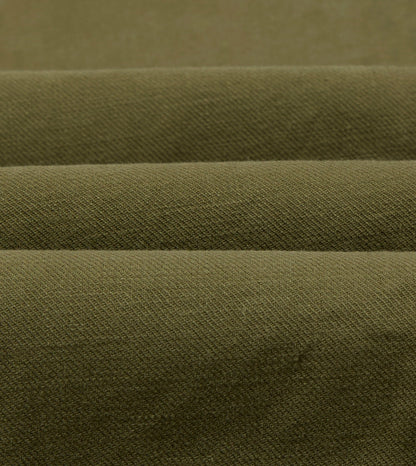 Drake's Olive Drab Cotton Drawstring Trouser