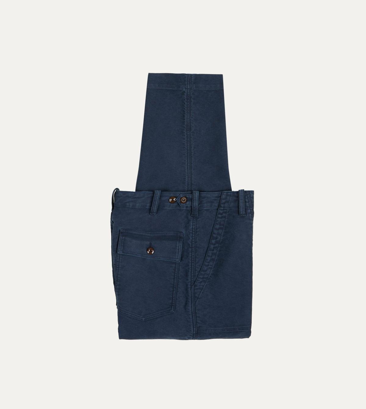 Drake's Navy Moleskin Fatigue Trouser