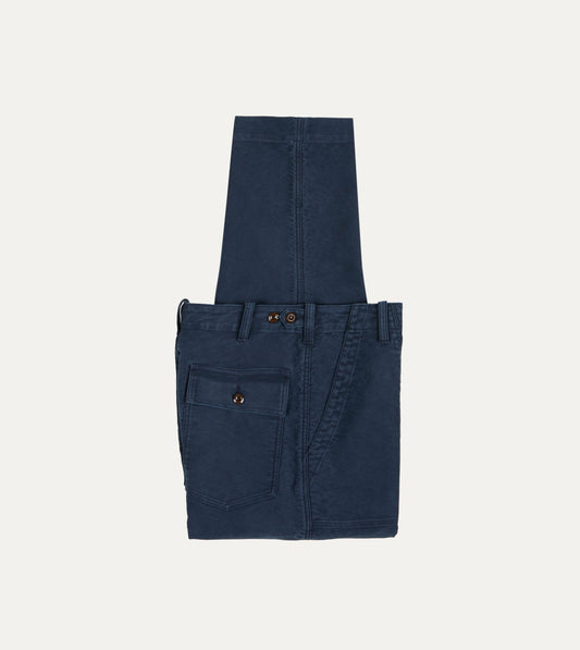 Drake's Navy Moleskin Fatigue Trouser