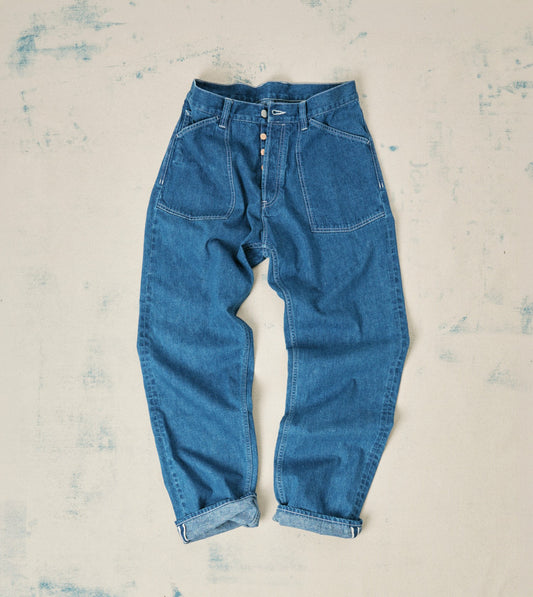 Drake's Stone Wash Selvedge Denim Naval Pant