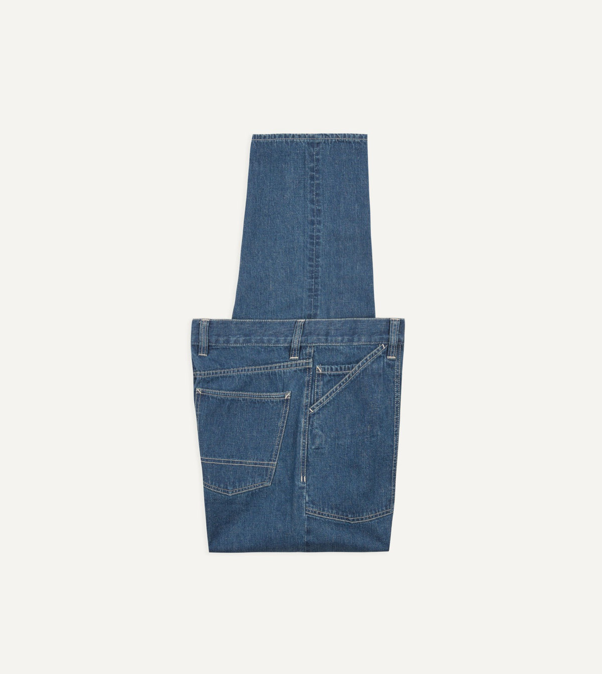 Drake's Stone Wash Selvedge Denim Naval Pant
