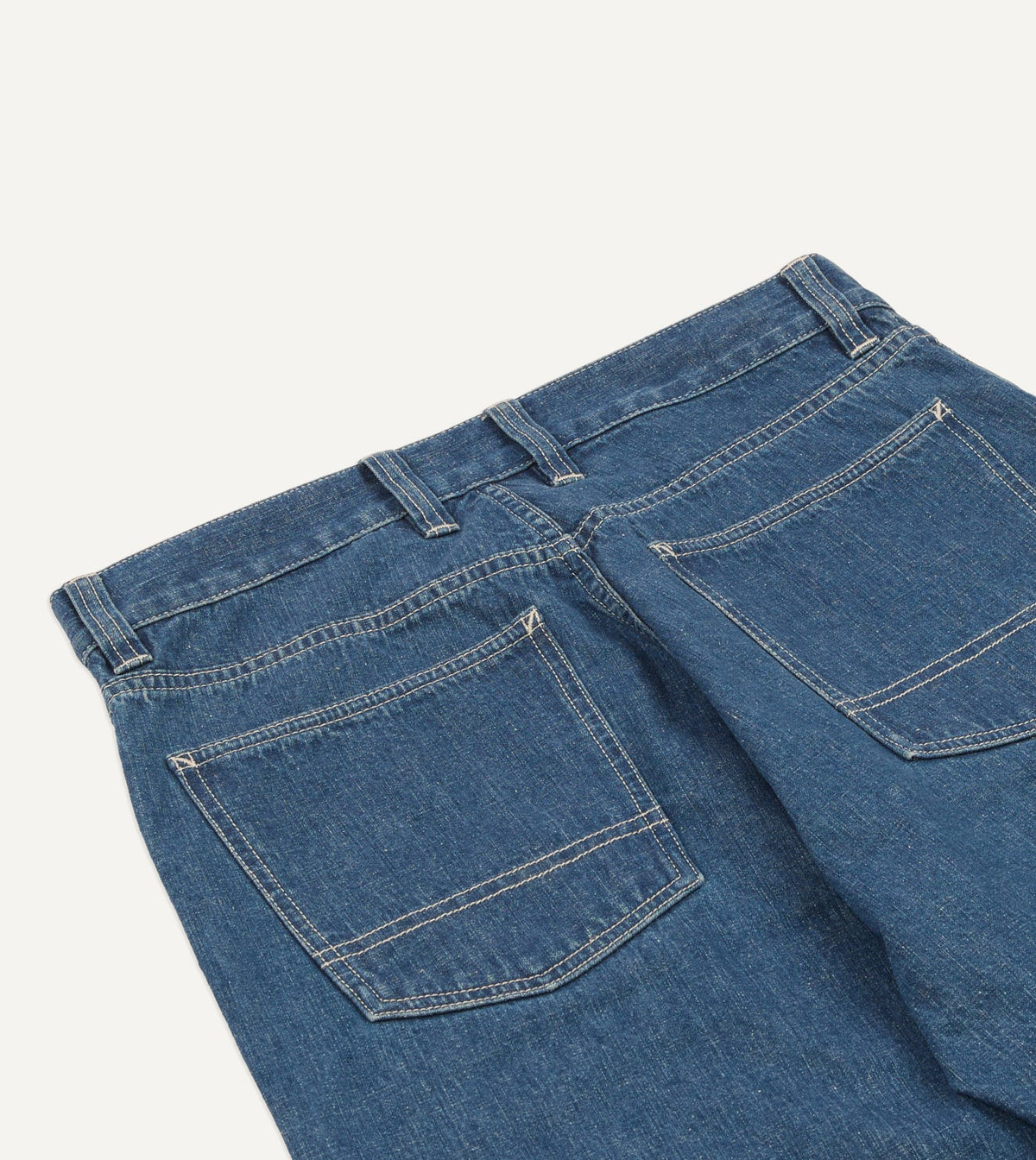 Drake's Stone Wash Selvedge Denim Naval Pant