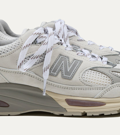 Drake's New Balance 'Elevated Essentials' Wind Chime and Brilliant White Made in UK 991v2 Trainers