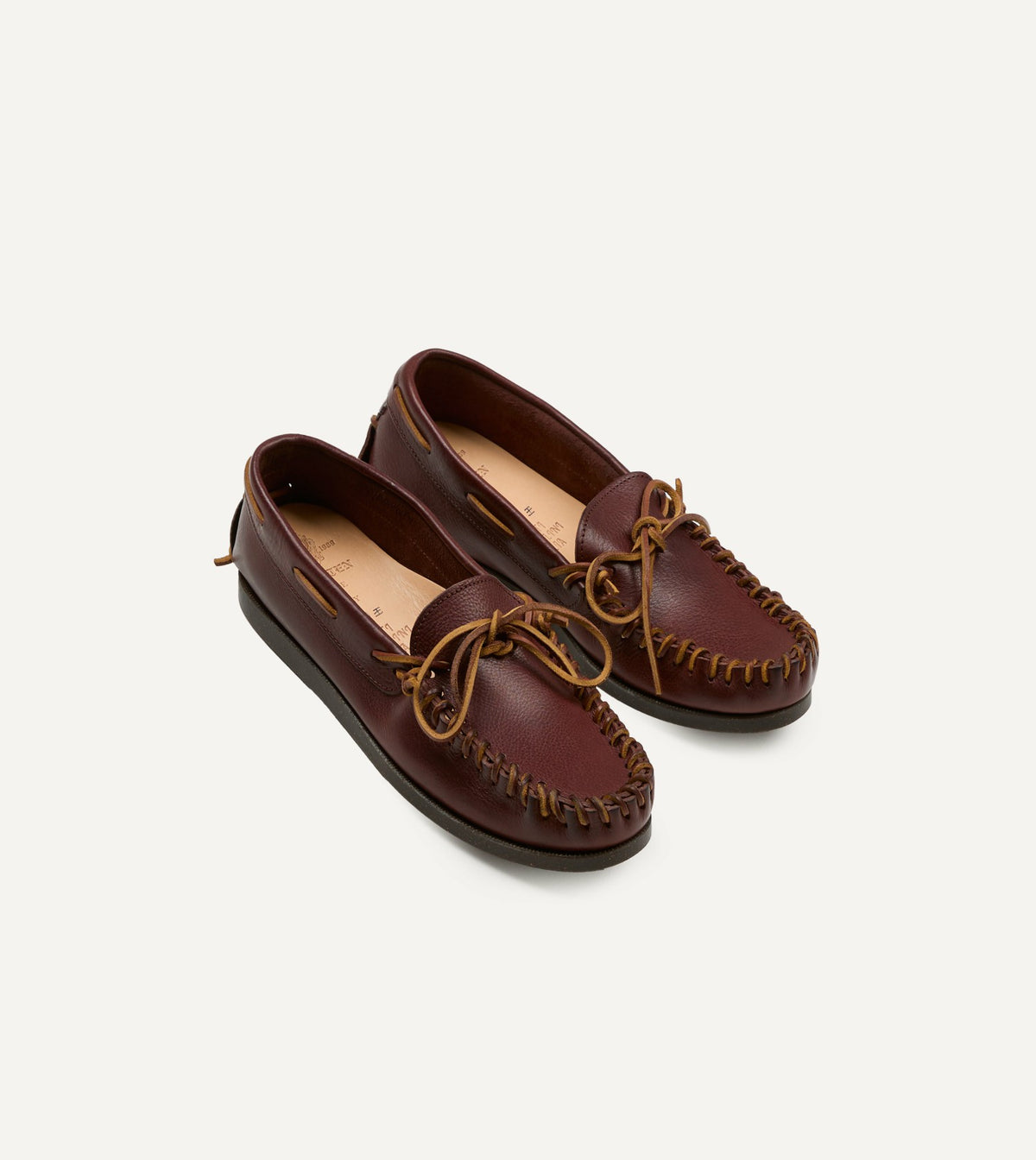 Drake's Yuketen Brown Scout Moccasin Boat Shoe