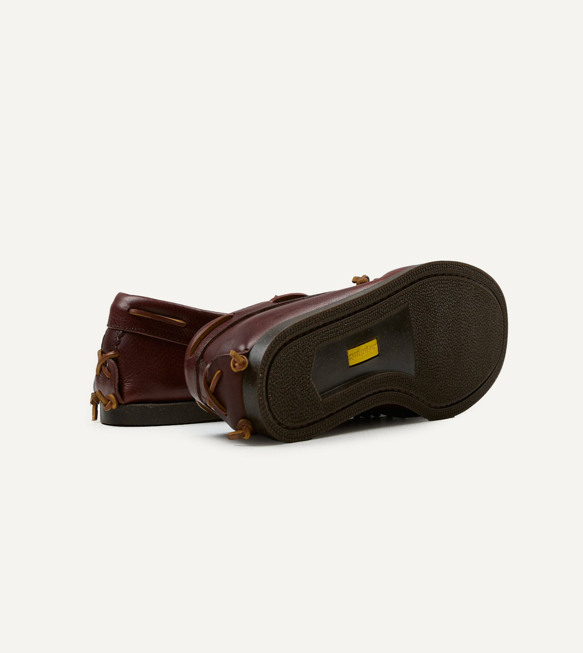 Drake's Yuketen Brown Scout Moccasin Boat Shoe
