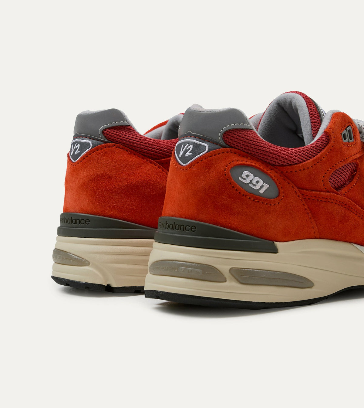 Drake's New Balance 'Vibrant Chroma' Fire Whirl Made in UK 991v2 Trainers