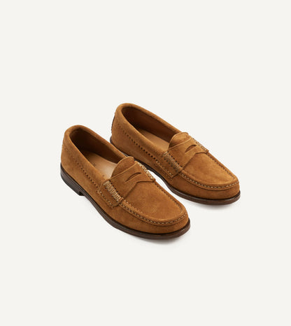 Drake's Yuketen Brown Leather Rob's Loafer