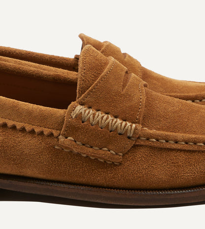Drake's Yuketen Brown Leather Rob's Loafer