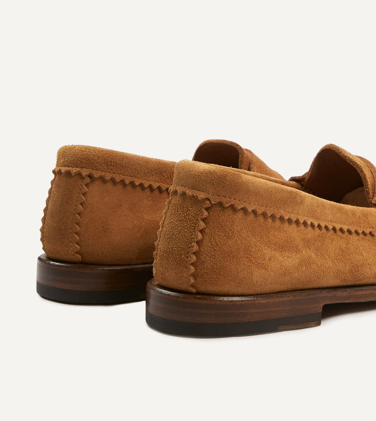 Drake's Yuketen Brown Leather Rob's Loafer