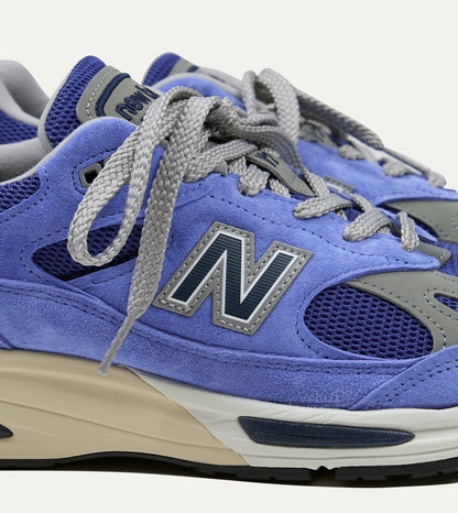 Drake's New Balance 'Summer Brights’ Baja Blue Made in UK 991v2 Trainers