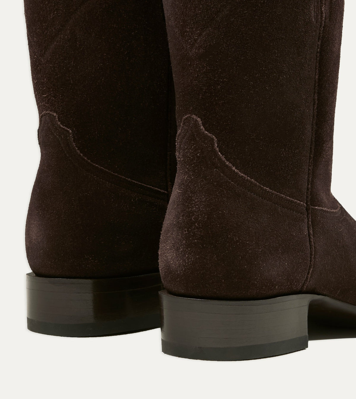 Drake's Yuketen Brown Suede Ranchero Boots