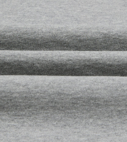 Drake's Grey Melange Cotton Jersey Long-Sleeve Polo Shirt
