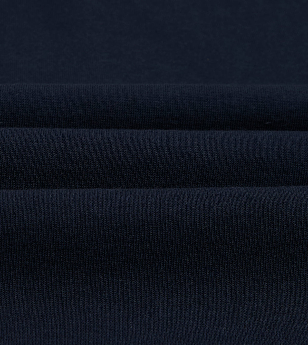 Drake's Navy Cotton Jersey Long-Sleeve Polo Shirt