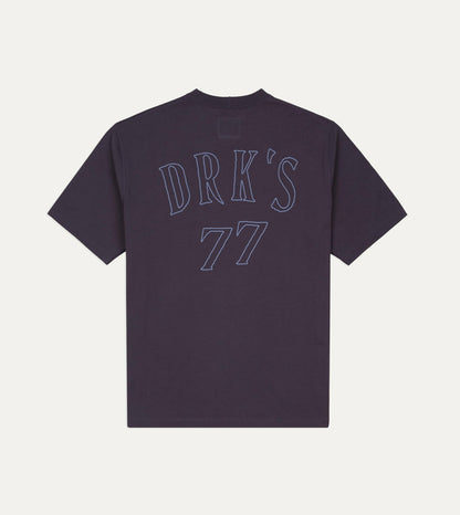 Drake's Purple '77' Print Short-Sleeve Hiking T-Shirt
