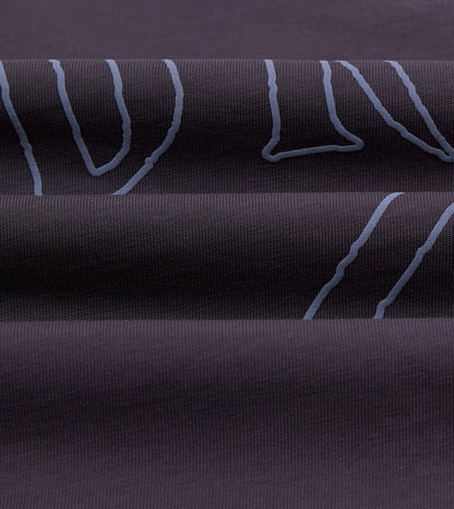 Drake's Purple '77' Print Short-Sleeve Hiking T-Shirt