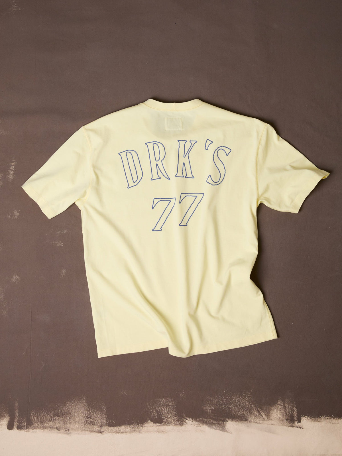 Drake's Yellow '77' Print Short-Sleeve Hiking T-Shirt
