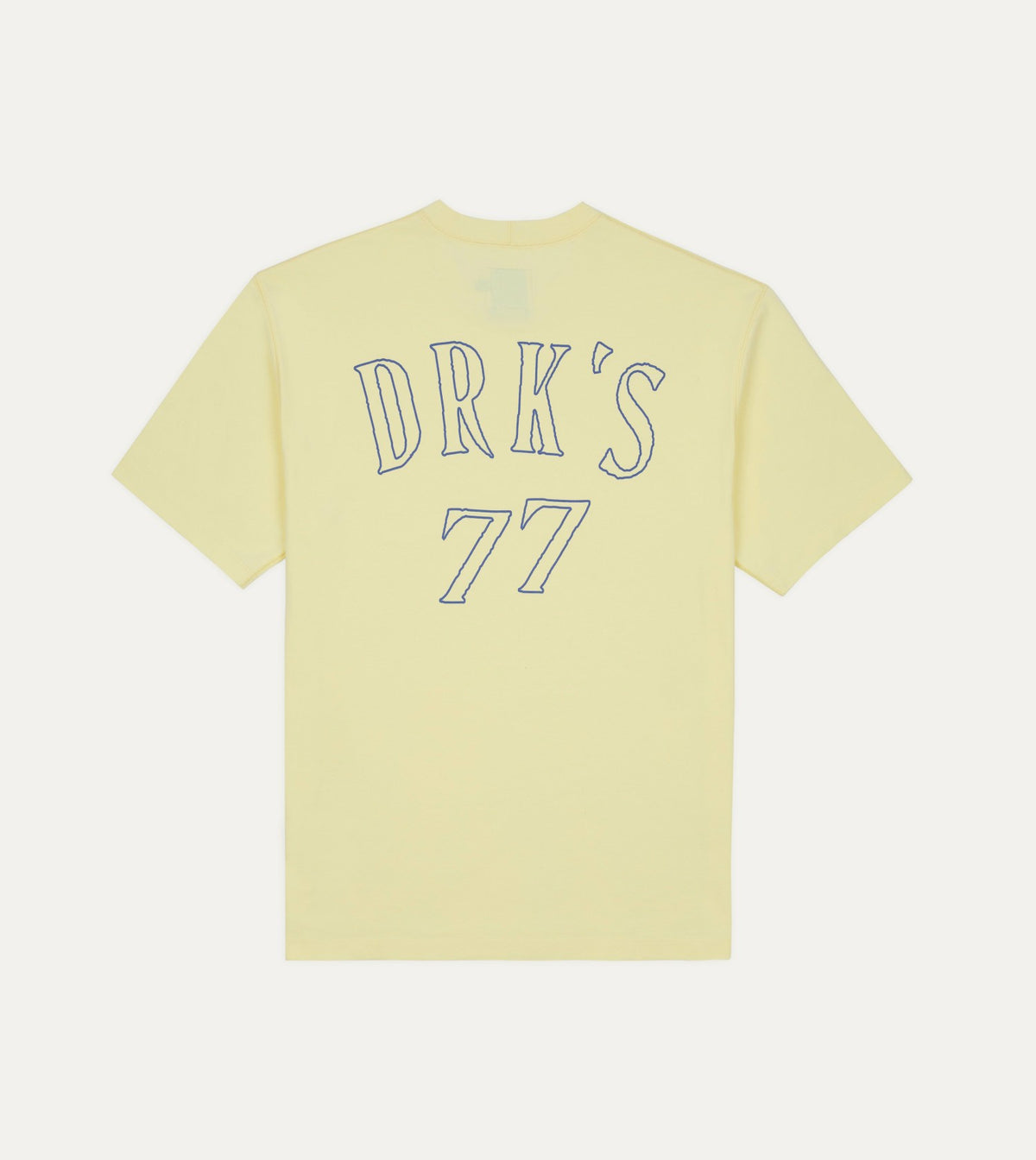Drake's Yellow '77' Print Short-Sleeve Hiking T-Shirt