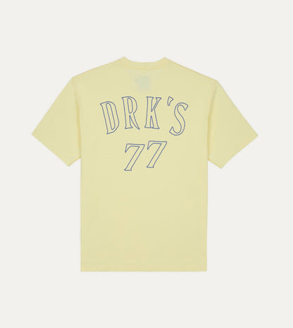 Drake's Yellow '77' Print Short-Sleeve Hiking T-Shirt