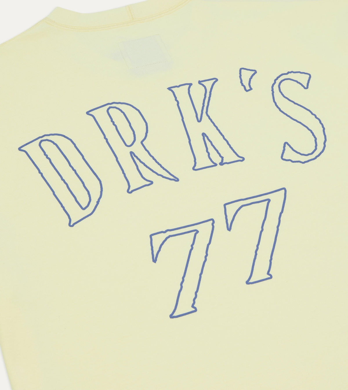 Drake's Yellow '77' Print Short-Sleeve Hiking T-Shirt