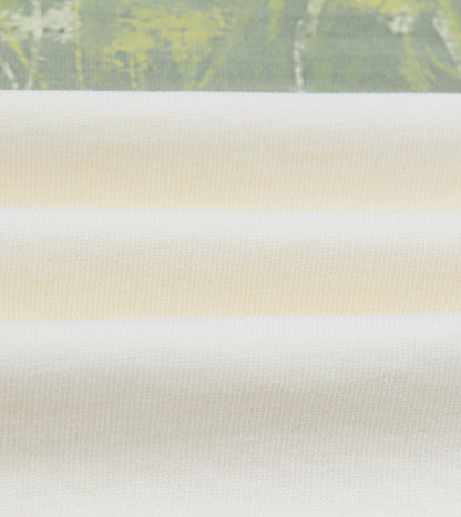 Drake's Antique White 'Puzzle' Print Short-Sleeve Hiking T-Shirt