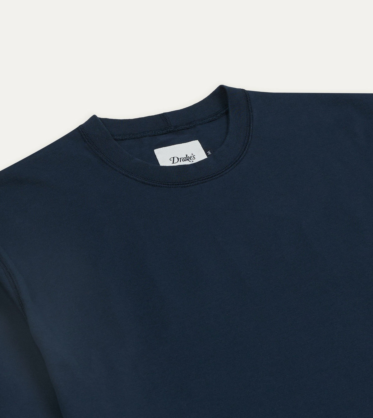 Drake's Navy 'Caterpillar' Print Short-Sleeve Hiking T-Shirt