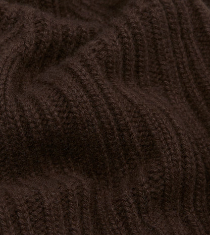 Drake's BEAMS F & Drake’s Cashmere Ribbed Knit Cap