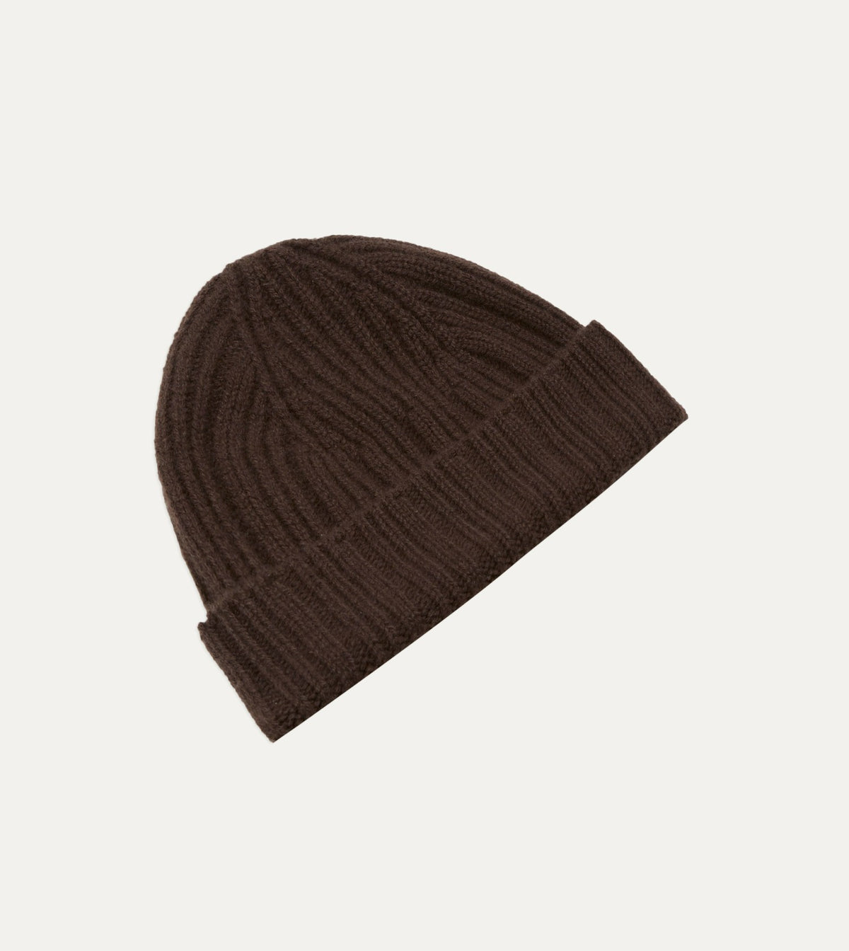 Drake's BEAMS F & Drake’s Cashmere Ribbed Knit Cap