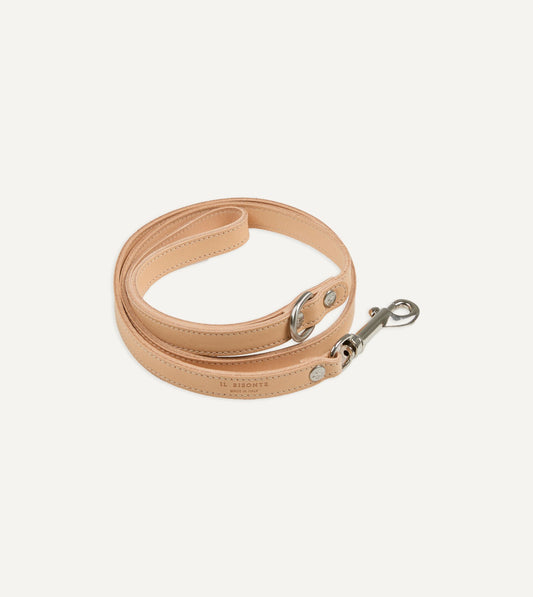 Drake's Il Bisonte Natural Leather Dog Lead