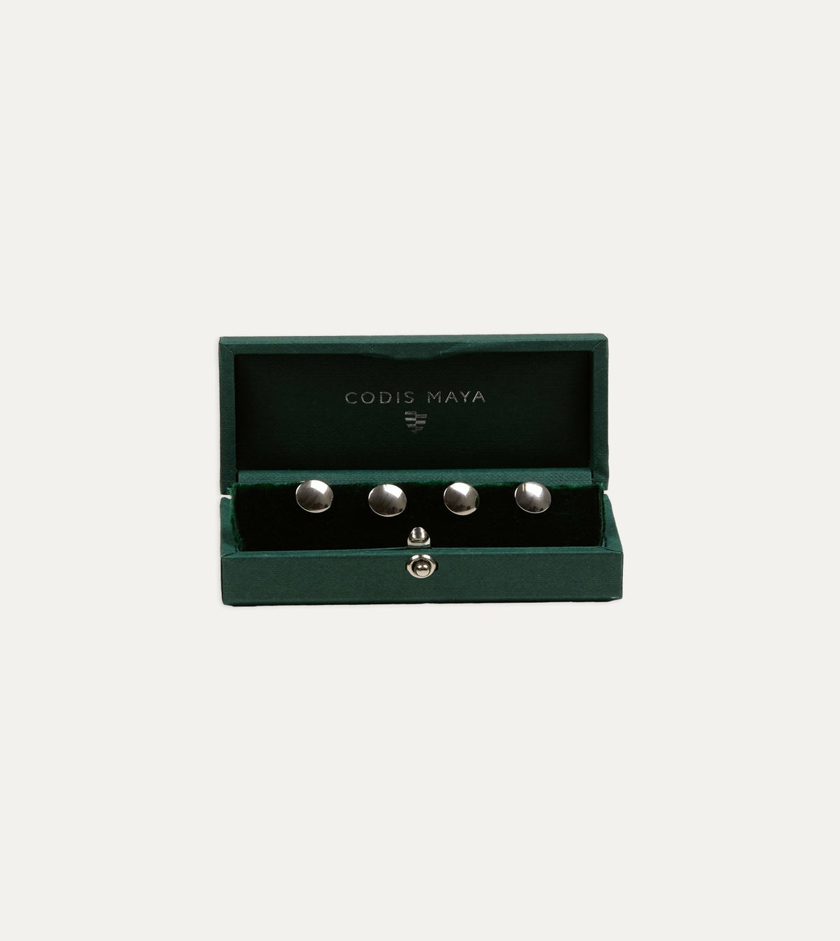 Drake's Codis Maya Rhodium Stud Set