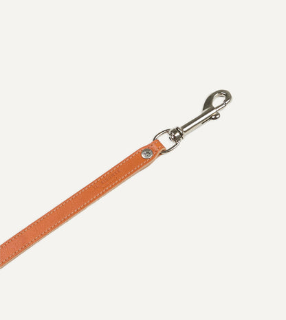 Drake's Il Bisonte Caramel Leather Dog Lead