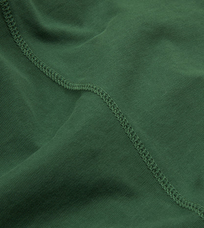 Drake's Forest Green Cotton Crew Neck Hiking T-Shirt
