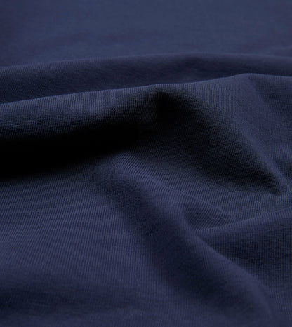 Drake's Navy Cotton Crew Neck Hiking T-Shirt