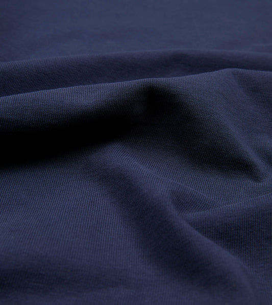 Drake's Navy Cotton Crew Neck Hiking T-Shirt