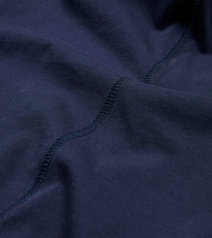 Drake's Navy Cotton Crew Neck Hiking T-Shirt