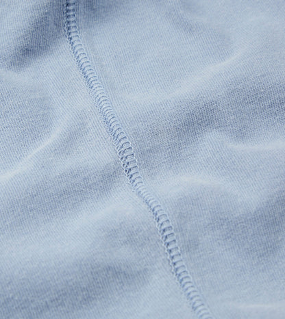 Drake's Light Indigo Cotton Crew Neck Hiking T-Shirt