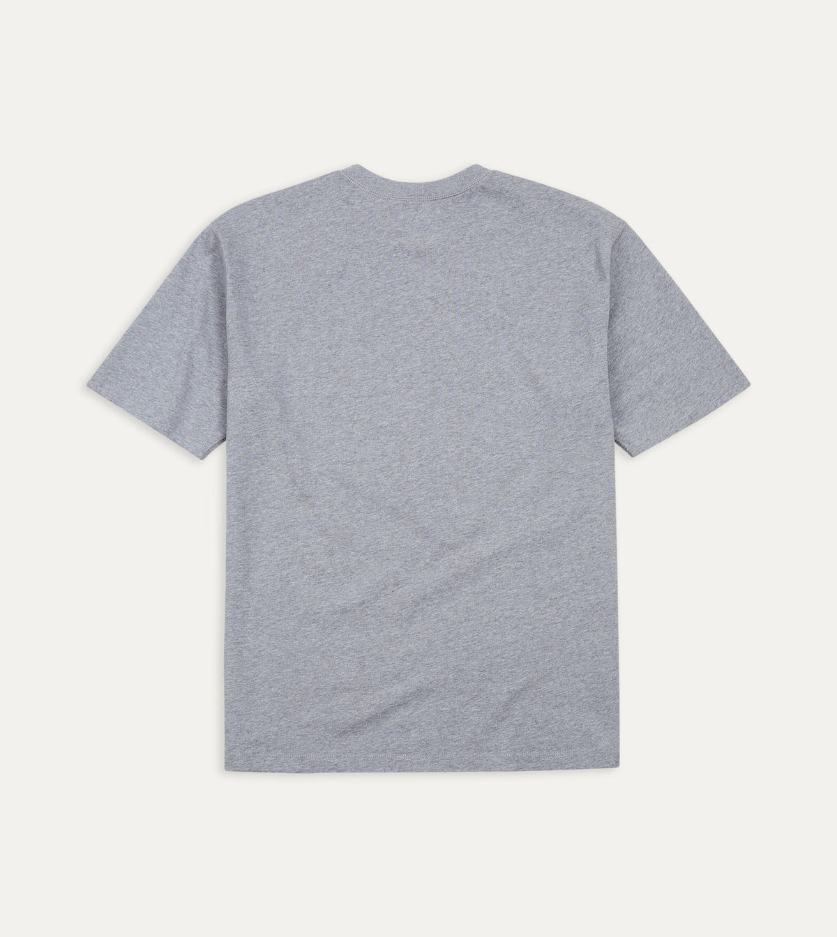 Drake's Grey Cotton Crew Neck Hiking T-Shirt