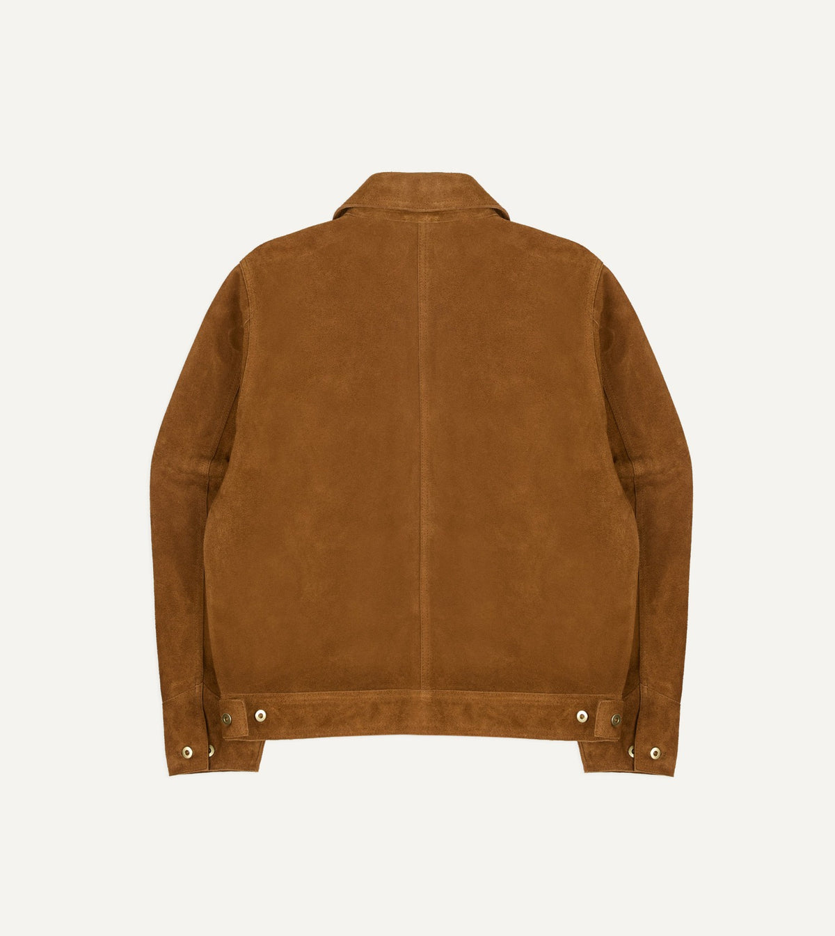 Drake's Snuff Raw Suede Blouson Jacket