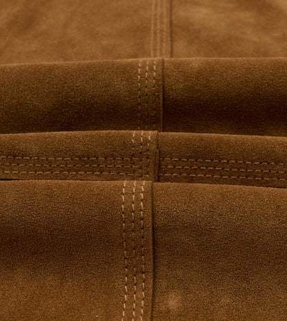 Drake's Tobacco Suede Welder Jacket