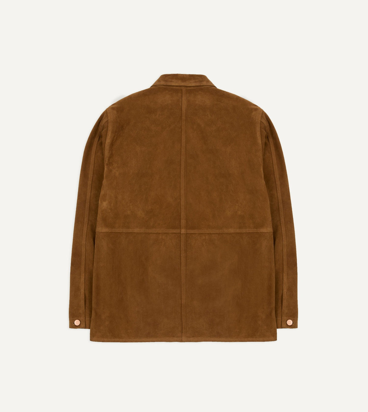 Drake's Tobacco Suede Welder Jacket