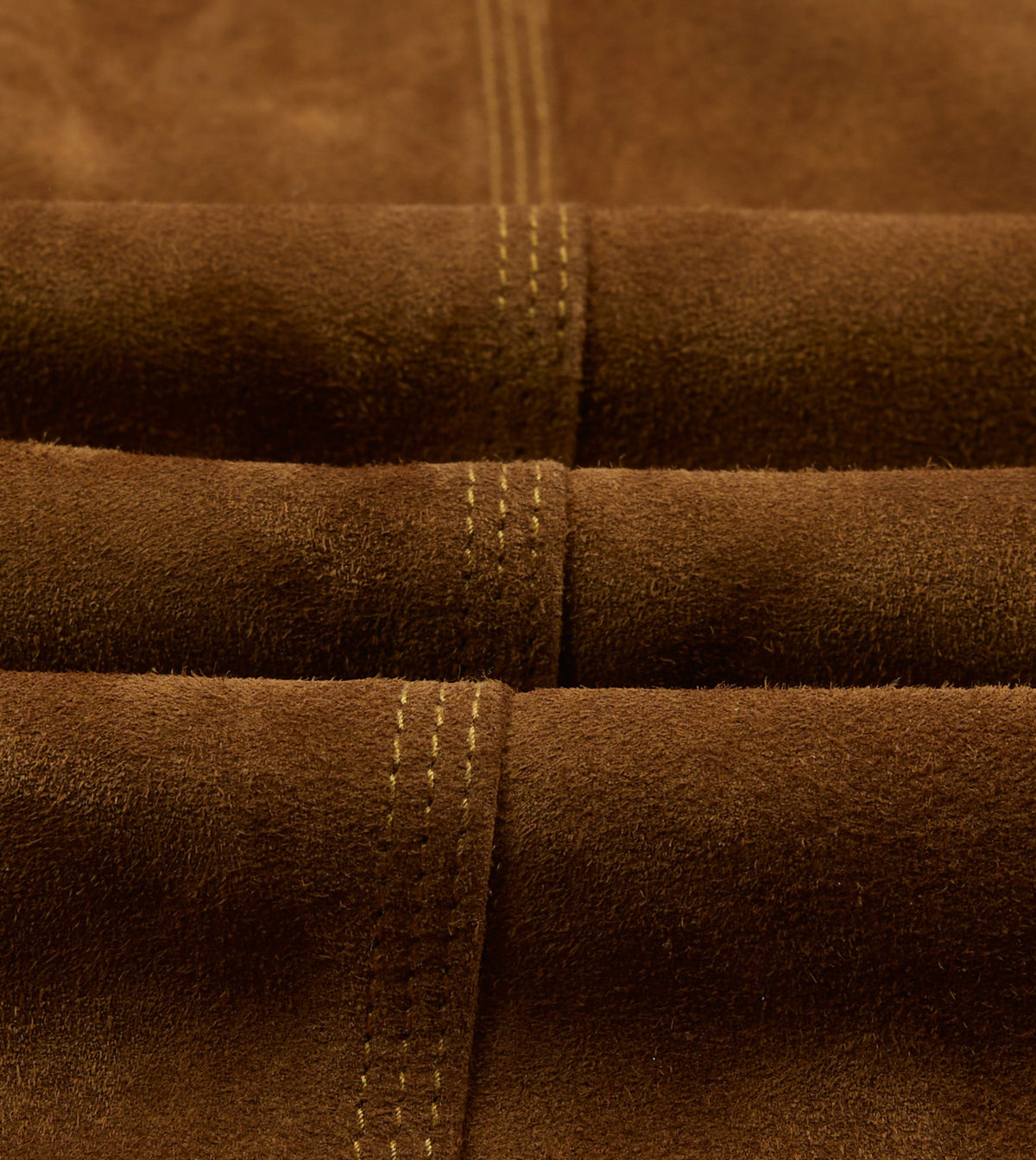 Drake's Tobacco Suede Blanket Lined Welder Jacket