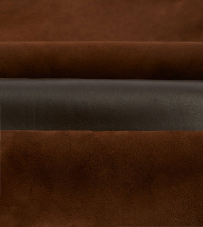 Drake's Dark Brown Suede Shearling Vest