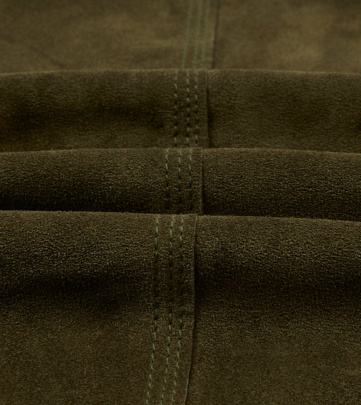 Drake's Olive Suede Welder Jacket