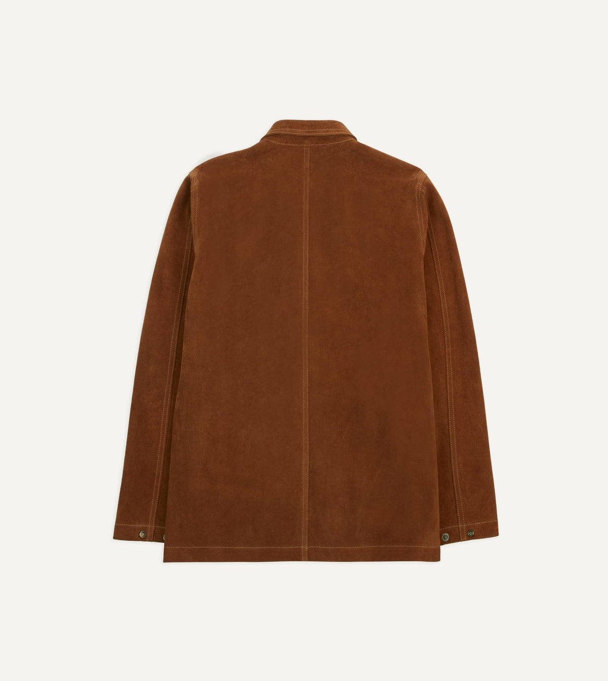 Drake's Rust Heavyweight Suede Five-Pocket Chore Jacket