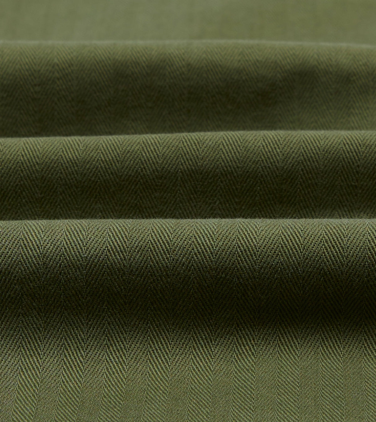 Drake's Olive Herringbone Cotton Jungle Jacket