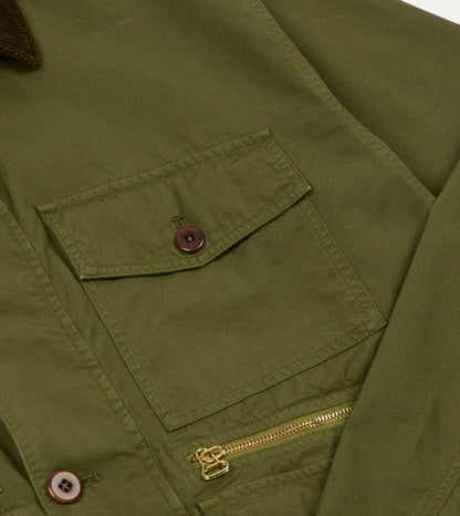Drake's Washed Olive Cotton Hiking Jacket